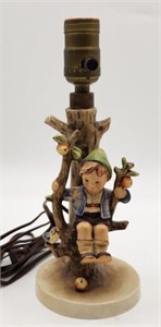 1960s Hummel Apple Tree Boy Lamp
