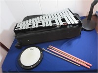 *Pearl Xylophone w/Stand, Practice Pad, Case &