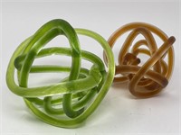 Vintage Decorative Art Glass Knots