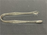 Sterling silver sugar tongs by Peter & Ann