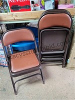 4 Used Folding Chairs