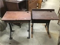 Old Wood School Desks 2