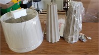 Lot of 2 Table Lamps with Shades and Harps