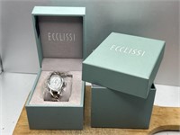 Eclissi Sterling Silver Women’s Watch Stainless