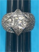 Sz.7 Sterling Silver Ring 10.30 Grams