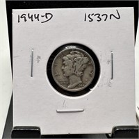 1944-D MERCURY SILVER DIME