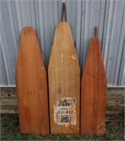 3 Old Wood Ironing Boards