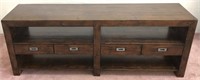Wooden Entertainment/Display Table w/Storage