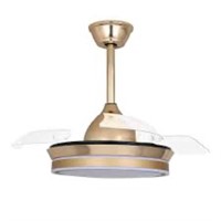 BELLA DEPOT 36 IN. LED FRENCH GOLD RETRACTABLE