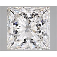 Igi Certified Princess Cut 6.65ct Vs1 Lab Diamond