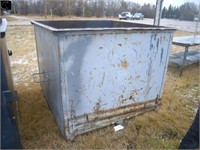 5' x 5' x 4' high steel refuse bin