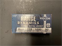 Fiocchi 9 mm Luger 50 rounds