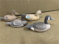 4 Rock Hall Carved Decoys
