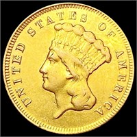 1878 $3 Gold Piece NICELY CIRCULATED