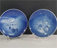 Copenhagen Porcelain Blue Jule After Plates