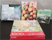 4 Puzzles - 3 New, 1 Opened