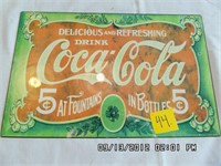 Coca-Cola  "5 cent Fountain" Tin Sign