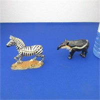 Enameled Jeweled Hinged Trinket Boxes: Zebra &