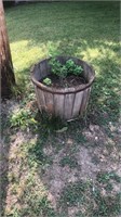 Primitive wooden bucket