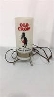 Standing Old Crow light.  Needs new lightbulb.