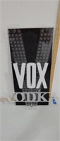 Vox Vodka permanent sign wall hanger