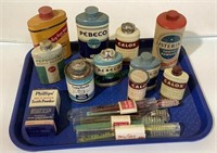 Lot includes 1930s/40s vanity items - Pepcid tooth