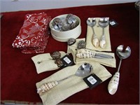 New Sea Shell salad tools, napkin rings, shakers