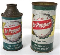 Lot of 2,Dr.Pepper Cans,no lids