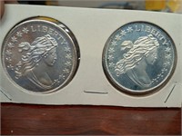 2 - 1oz silver rounds