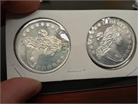 2 -1oz silver rounds