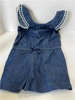 4t Cherokee Summer Lightweight Denim Girl's Romper