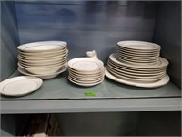 White And Gold China, 30+ Pieces