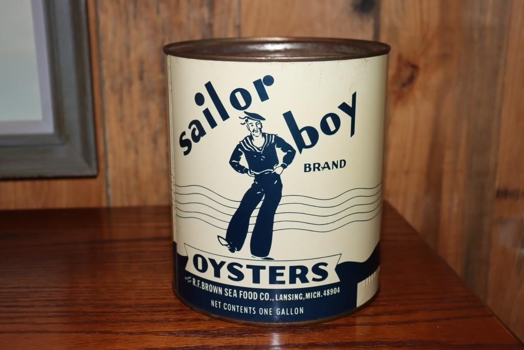 Sailor Boy Brand Oysters packed for R F Brown