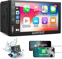 SEALED - SANPTENT Double Din Car Stereo, 7-Inch To