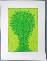 Henry C. Pearson Green Abstract Silkscreen