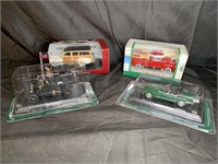 Four 1:43 Scale Model Cars, Woody, Model T...