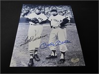 TED WILLIAMS MICKEY MANTLE SIGNED 8X10 PHOTO