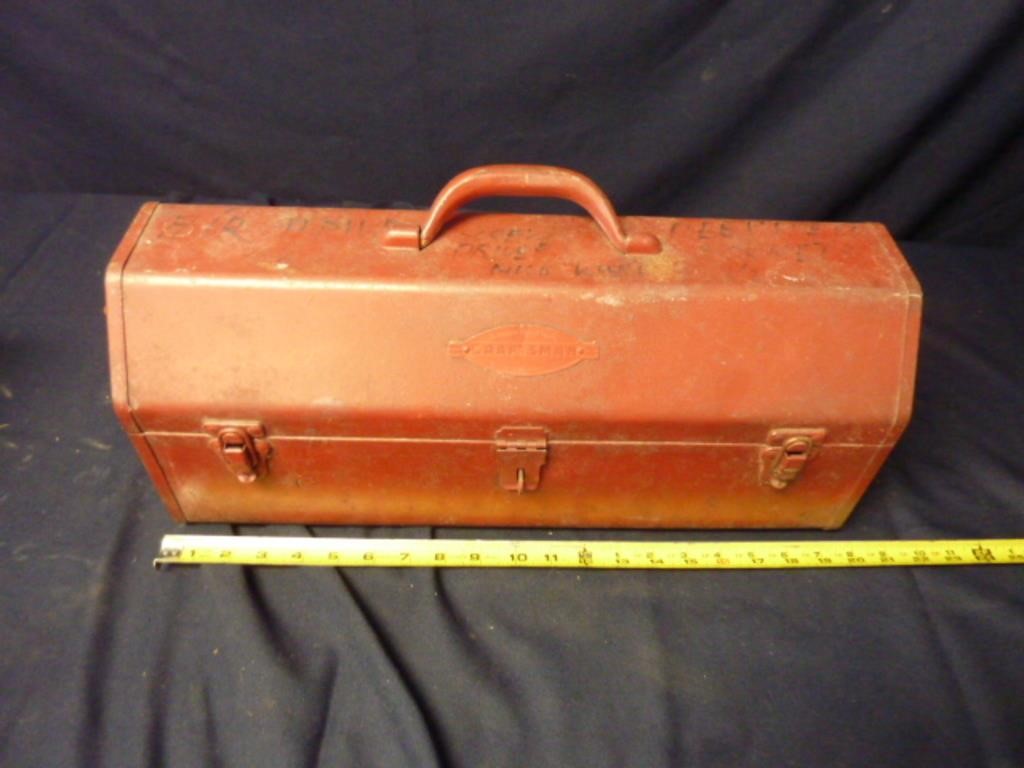 STEEL CRAFTSMAN TOOL BOX WITH TRAY