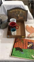 Pictures, pressure cooker, puzzle, mugs