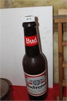 BUDWEISER PLASTIC BOTTLE (MAN CAVE) 21" T