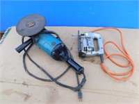 Makita 7" Angle grinder (works but needs cord),