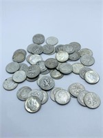 (50) ROOSEVELT SILVER DIMES ASSORTED DATES