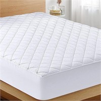 (Twin XL) Quilted Fitted Mattress Pad