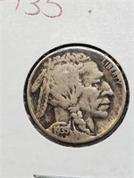 Better Grade 1935 Buffalo Nickel