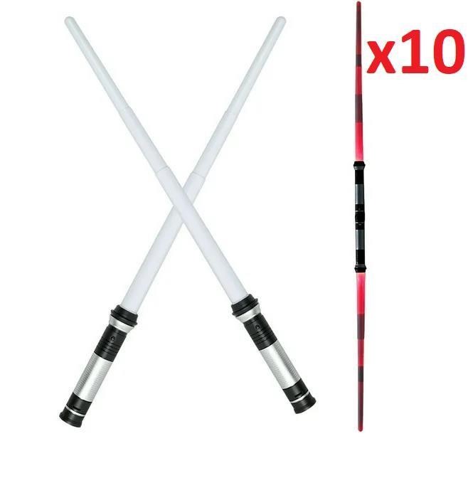 Space Sword 2 Pcs Lightsaber Toy -Lot of 10 -New