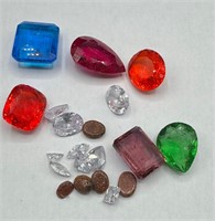 Peridot, Ruby, Ametrine Synthetic Stones