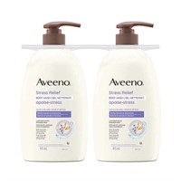 2-Pk 975 mL Aveeno Stress Relief Body Wash for Dry