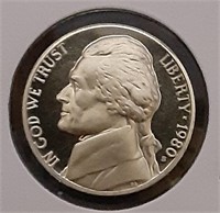 PROOF JEFFERSON NICKEL- 1980-S