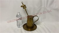 Bulldog Pumice Stone Wand, Brass Pitcher & Tray