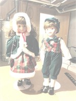 Pair of collectible dolls